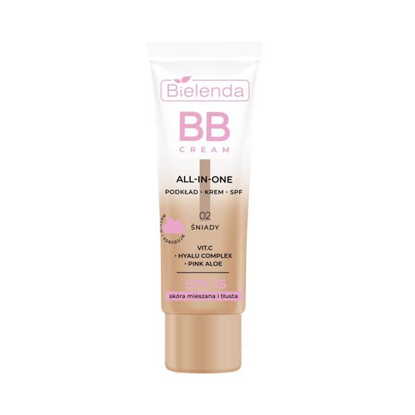 Bielenda All In One BB Cream for Oily and Combination Skin 02 Dark SPF15 30g