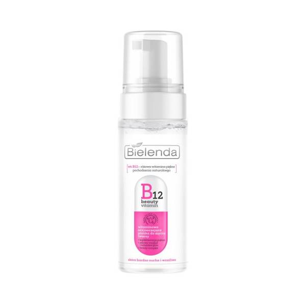 Bielenda B12 Beauty Vitamin Cleansing Face Washing Foam for Very Dry and Sensitive Skin 150ml