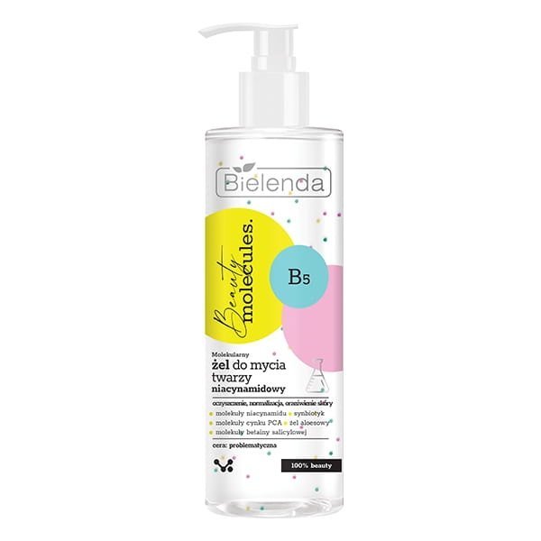 Bielenda Beauty Molecules Molecular Niacinamide Face Cleansing Gel for Problematic Skin 195g