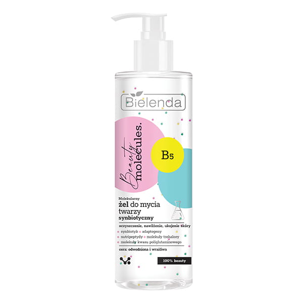 Bielenda Beauty Molecules Molecular Synbiotic Face Wash Gel for Dehydrated and Sensitive Skin 195g
