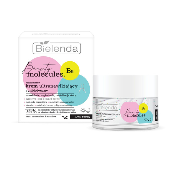 Bielenda Beauty Molecules Molecular Synbiotic Ultra Moisturizing Cream for Dehydrated and Sensitive Skin 50ml
