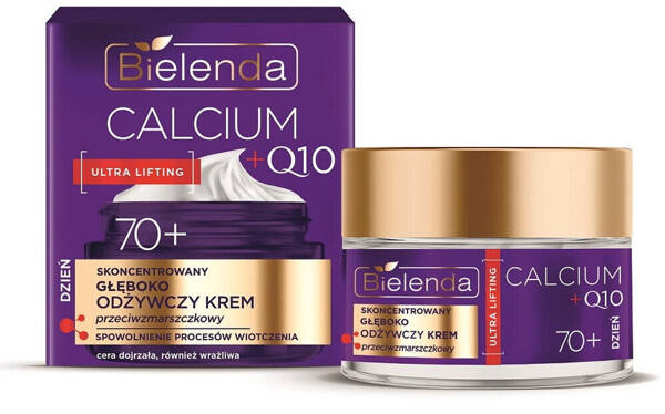 Bielenda Calcium + Q10 Concentrated Deeply Nourishing Anti-Wrinkle Cream 70+ for Day 50ml