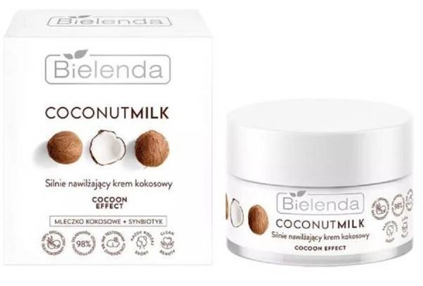 Bielenda Coconut Milk Highly Moisturizing Coconut Effect Coconut Cream for All Skin Types 50ml