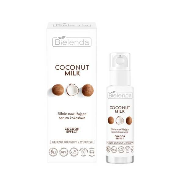 Bielenda Coconut Milk Highly Moisturizing Cocoon Effect Coconut Serum for All Skin Types 30ml