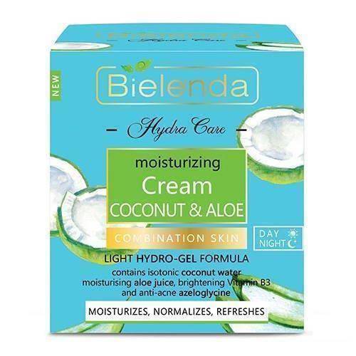 Bielenda Hydra Care Moisturizing Face Cream with Coconut and Aloe for Combination and Oily Skin 50ml