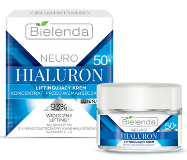 Bielenda Neuro Hialuron Lifting Face Cream Concentrate 50+ Day and Night 50ml Best Before 31.08.24