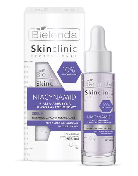 Bielenda Skin Clinic Professional Niacinamide Normalizing and Smoothing Serum for Skin with Imperfections for Day and Night 30ml