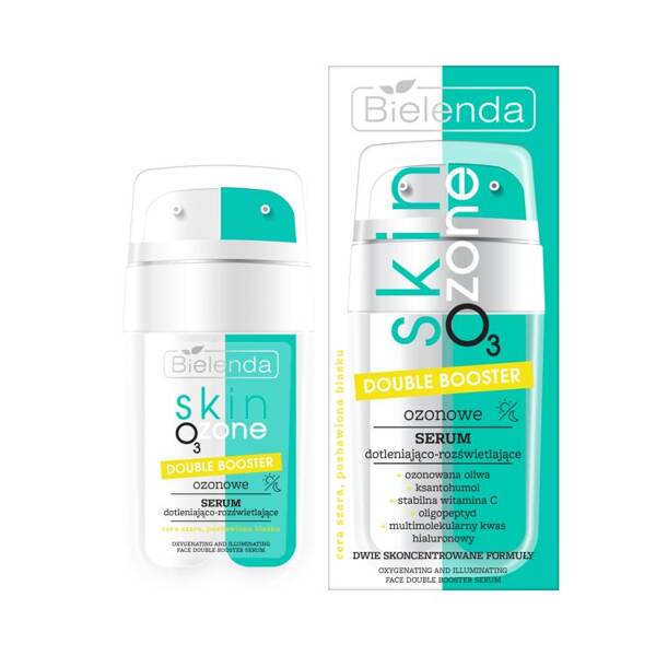 Bielenda Skin O3 Zone Double Booster Ozone Oxygenating and Brightening Serum for Gray and Dull Skin 2x7.5ml