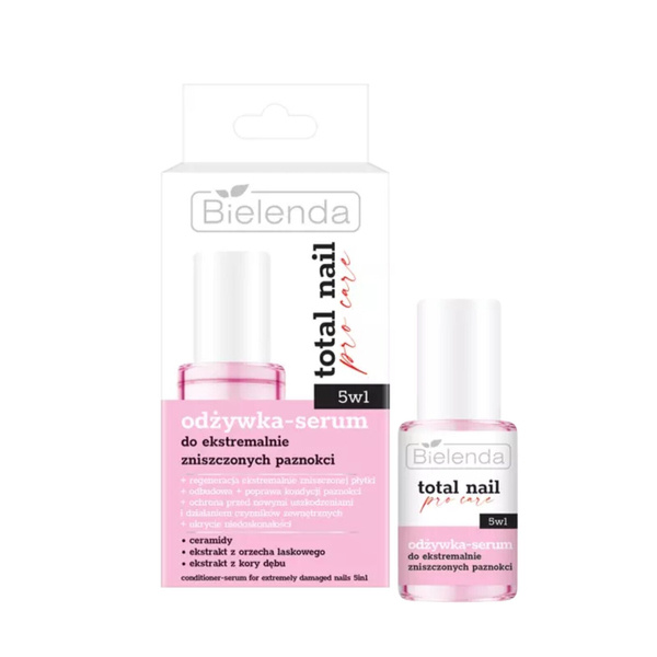 Bielenda Total Nail Pro Care 5in1 Conditioner - Serum for Extremely Damaged Nails 10ml
