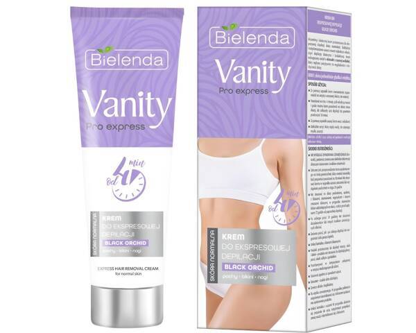 Bielenda Vanity Pro Express for Express Depilation Bikini Armpits Legs with Black Orchid Normal Skin 75ml