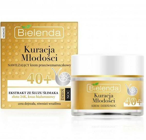 Bielenda Youth Treament Moisturizing Anti-Wrinkle Cream Snail Slime Extract 50ml