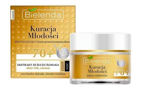 Bielenda Youth Treatment 70+ Cream with Snail Mucus and Gold 50ml