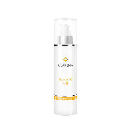 Clarena Power Pure Vit C Line Make-up Removal Milk with Vitamin C for Gray Skin with Discolorations 200ml