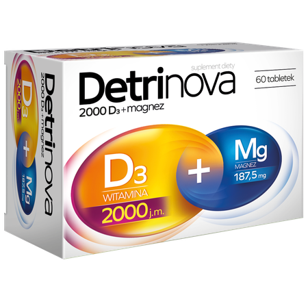 Detrinova 2000 D3 + Magnesium 60 Tablets