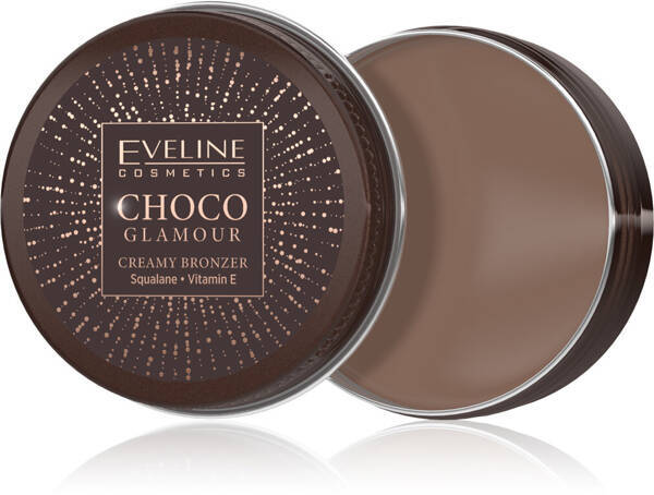 Eveline Choco Glamor Bronzer in Cream No. 02 Squalane Vitamin E 20g