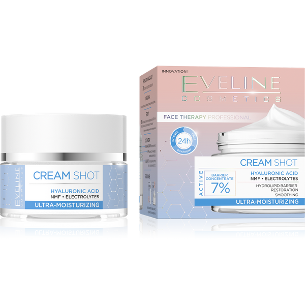 Eveline Cream Shot Ultra Moisturizing Cream for Dry and Very Dry Skin 50ml