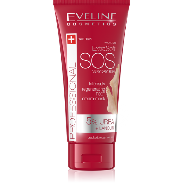 Eveline Extra Soft SOS 5% Urea Intensively Regenerating Cream Foot Mask  100ml