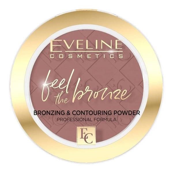 Eveline Feel The Bronze Bronzing and Contouring Powder No. 02 Chocolate Cake 4g