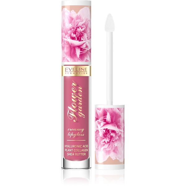 Eveline Flower Garden Creamy Lip Gloss No.03 Magnolia Charm Vegan 4.5ml