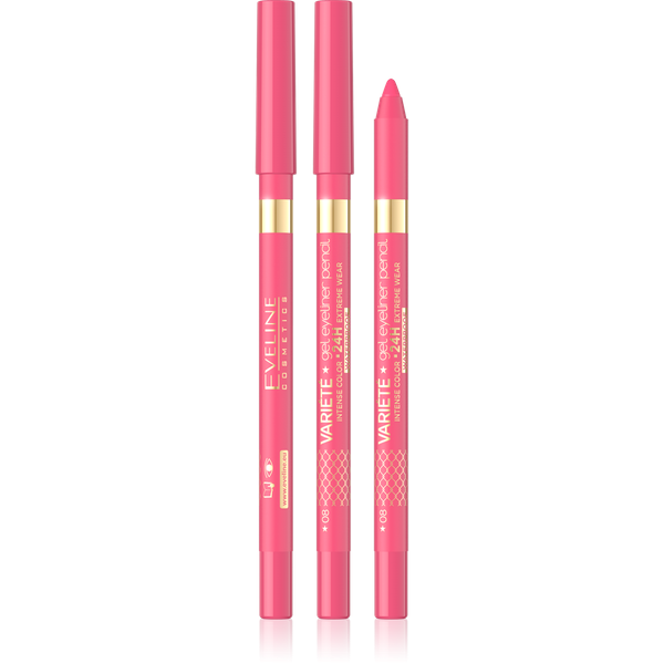 Eveline Variete Waterproof Gel Eyeliner Pencil No.09 Pink 1 Piece
