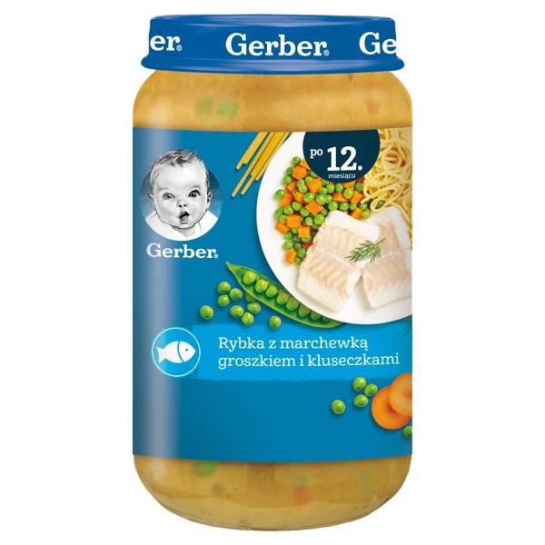 Gerber Fish with Carrots Peas and Noodles for Children after 12 Months 250g