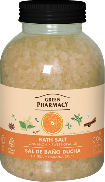 Green Pharmacy Bath Salt Cinnamon and Sweet Orange 1000g