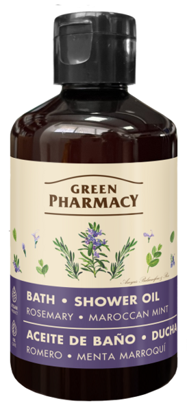 Green Pharmacy Bath and Shower Oil Rosemary and Moroccan Mint 250ml