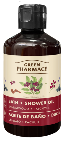 Green Pharmacy Bath and Shower Oil Sandalwood and Patchouli 250ml