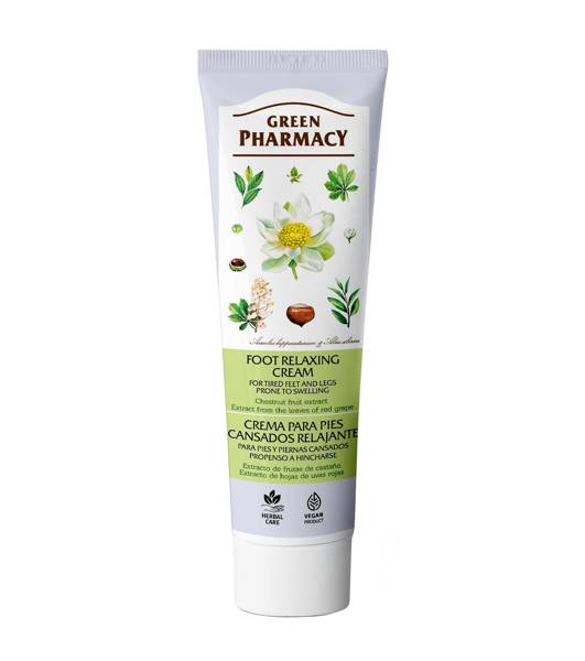 Green Pharmacy Foot Cream Relaxing Tired and Swollen Legs with Chestnut Fruit Extract 100ml