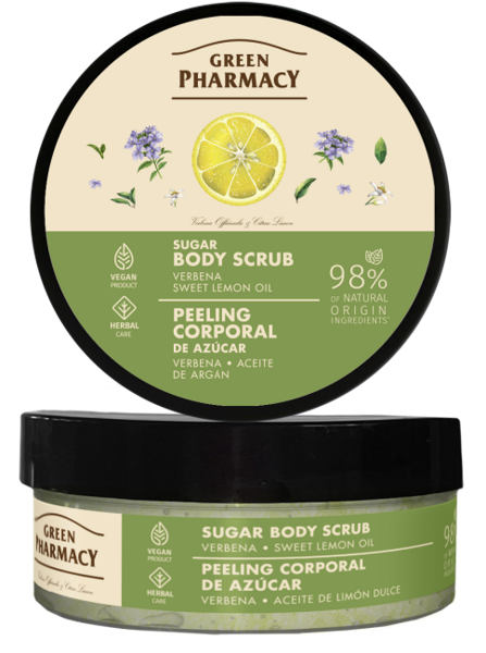 Green Pharmacy Sugar-Salt Body Peeling Verbena and Sweet Lemon Oil 200ml