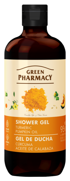 Green Pharmacy Turmeric and Pumpkin Oil Shower Gel 500ml