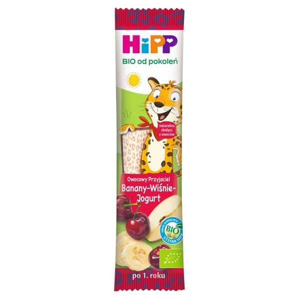 Hipp Bio Fruit Friend Bar with Bananas, Cherries and Yoghurt for Children 1+ 23g