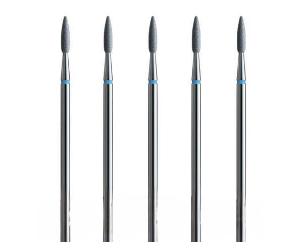 IQ Nails Long Flame Diamond Diamond Drill Bits For Cuticles 5 Pieces