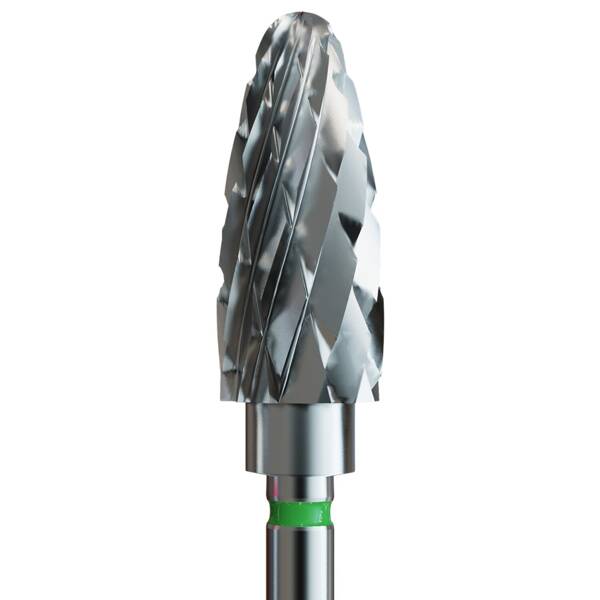 IQ Nails Tungsten Carbide Nail Drill Bit Pinecone Shaped Coarse Crosscut 6mm for Manicure and Pedicure 274.220.060 1 Sztuka