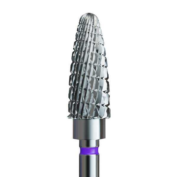 IQ Nails Tungsten Carbide Nail Drill Bit Pinecone Shaped Crosswise Cut 5mm Diameter for Manicure 274.134.050 1 Piece