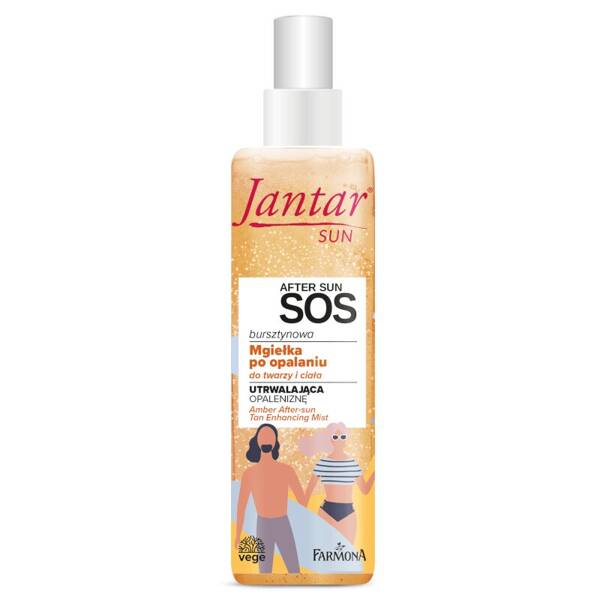 Jantar Sun After Sun SOS Amber Tan-Enhancing After-Sun Mist with Turmeric and Gold Dust 200ml