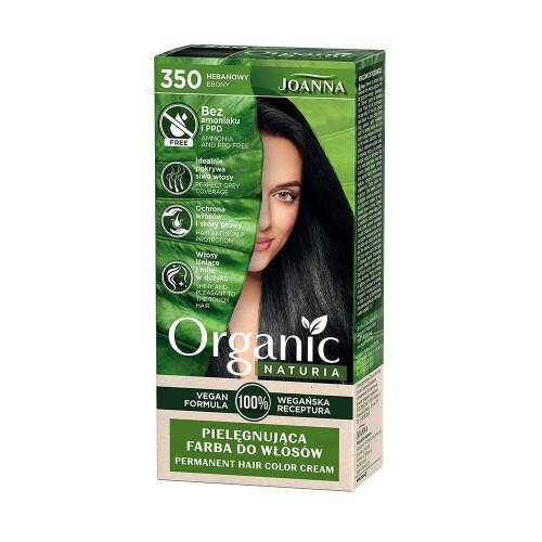 Joanna Organic Vegan Hair Dye Ebony No. 350 1 Piece