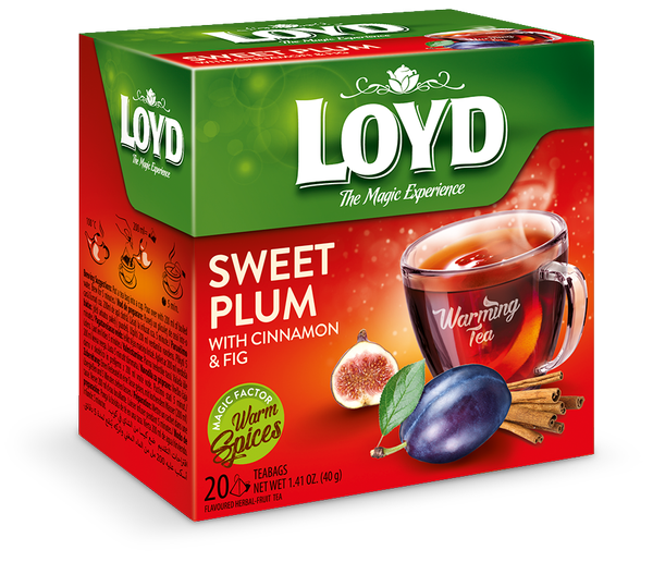 Loyd The Magic Experience Warming Tea with Plum Fig Ginger and Cinnamon 20x2g