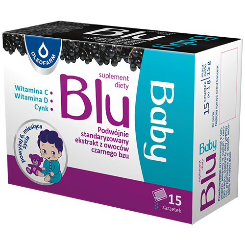 Oleofarm Blu Baby Double Standardised Elderberry Extract 15 Sachets