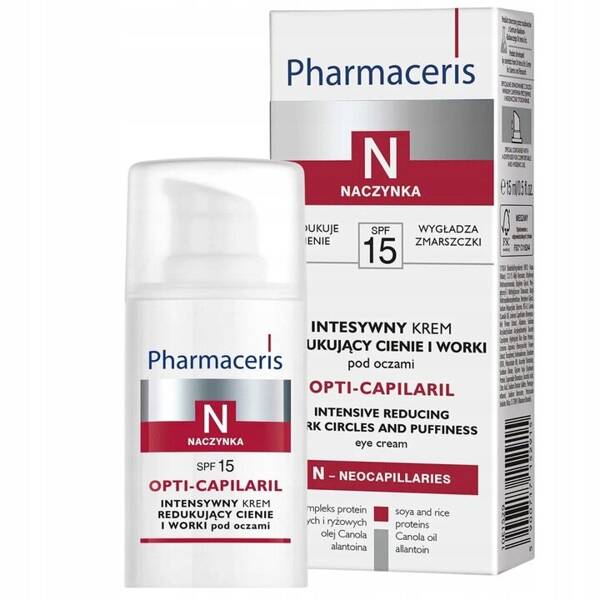 Pharmaceris N Opti Capilaril Eye Cream Reducing Shadows and Eye Bags 15ml