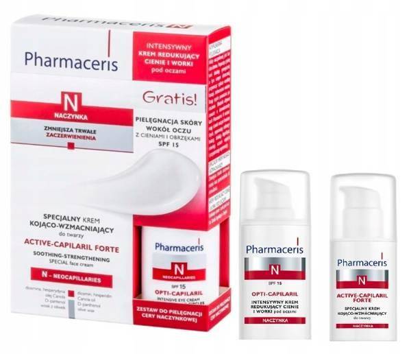 Pharmaceris N Set Cream Active Capilaril 30ml + Cream Opti Capilaril 15ml