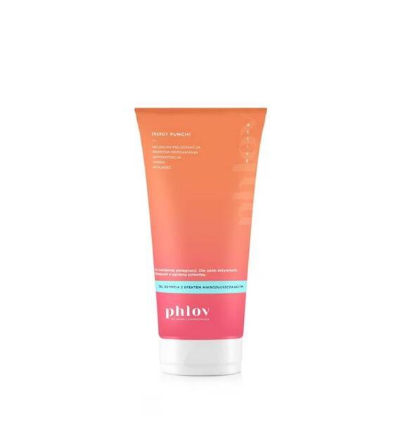 Phlov Energy Punch! Washing Gel with Micro-Exfoliating Effect 200ml Best Before 30.11.24