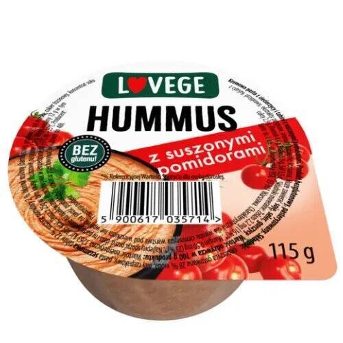 Sante Lovege Hummus with Dried Tomatoes 115g Best Before 25.01.25