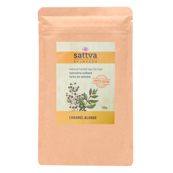 Sattva Ayurveda Natural Herbal Hair Dye Caramel Blond Limited Edition 100g
