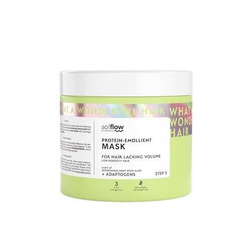 So!Flow Emollient-Protein Mask for Low Porosity and Lacking Volume Hair 400m