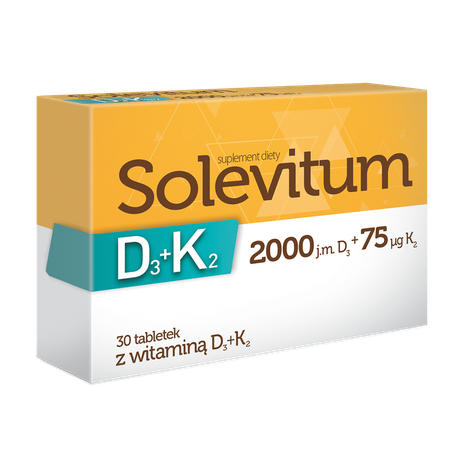 Solevitum D3 K2 Supplement for Your Daily Diet 30 Tablets Best Before 31.01.24