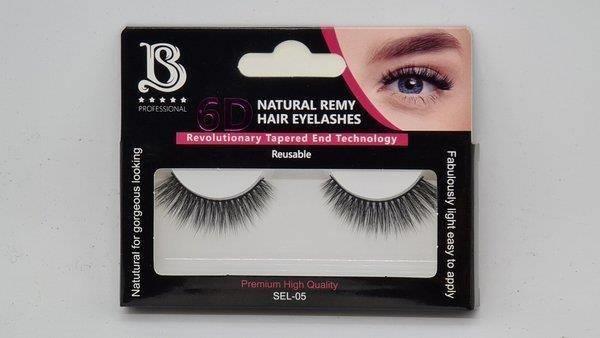 Star Beauty Professional Natural Remy Hair Eyelashes 6D Full Volume and Soft Reusable SEL05