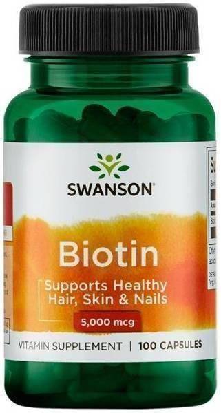 Swanson	Vitamin Supplement Biotin Nourishing Hair Skin and Nails 5000 mcg 100 Capsules