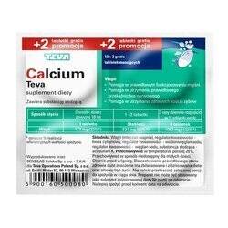 Teva Calcium 12 Effervescent Tablets + 2 Gratis