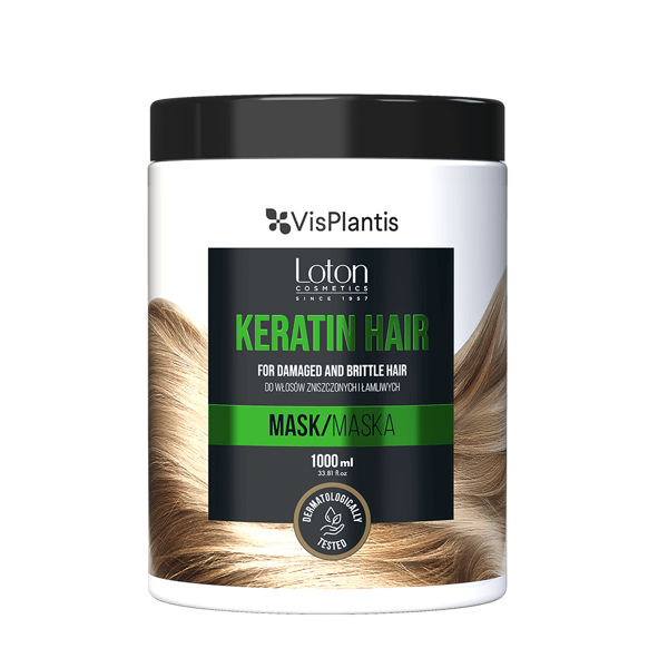 Vis Plantis Loton Keratin Strengthening Mask for Damaged and Brittle Hair 1000ml
